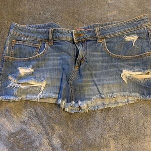 Jean mini skirt